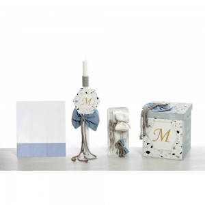 Σετ βάπτισης Μονόγραμμα  ΣΚΒ-2453 Για τον Νονό 