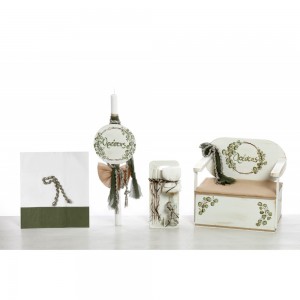 Σετ βάπτισης ΣΚΒ-2406 Στεφάνι Για τον Νονό 