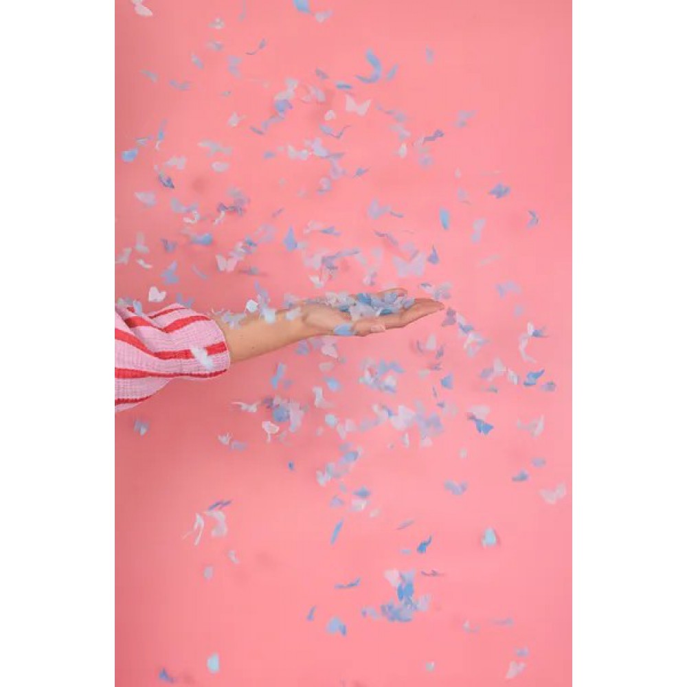 Κανονάκι με κομφετί Πεταλούδες για Gender Reveal Είδη Party