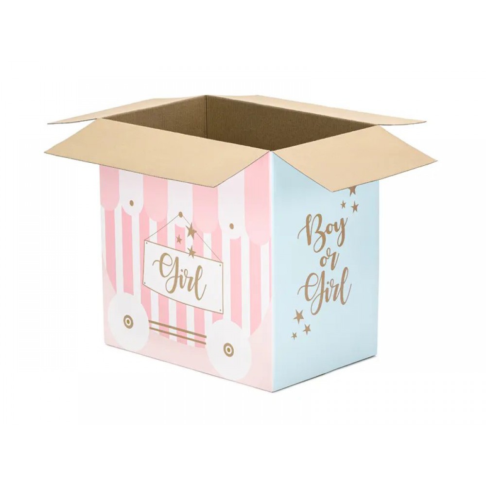 Κουτί για μπαλόνια Boy or Girl – Gender Reveal Είδη Party