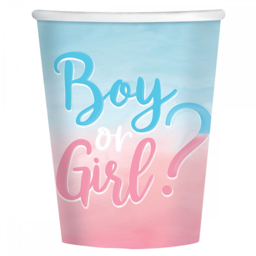 Ποτήρια Gender Reveal (8 τεμ) Είδη Party