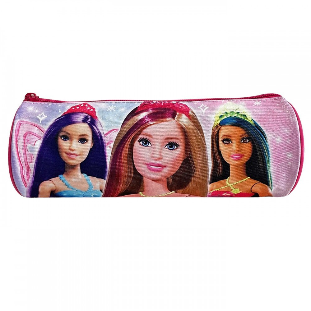 Κασετίνα Βαρελάκι Barbie ΣΧΟΛΙΚΑ