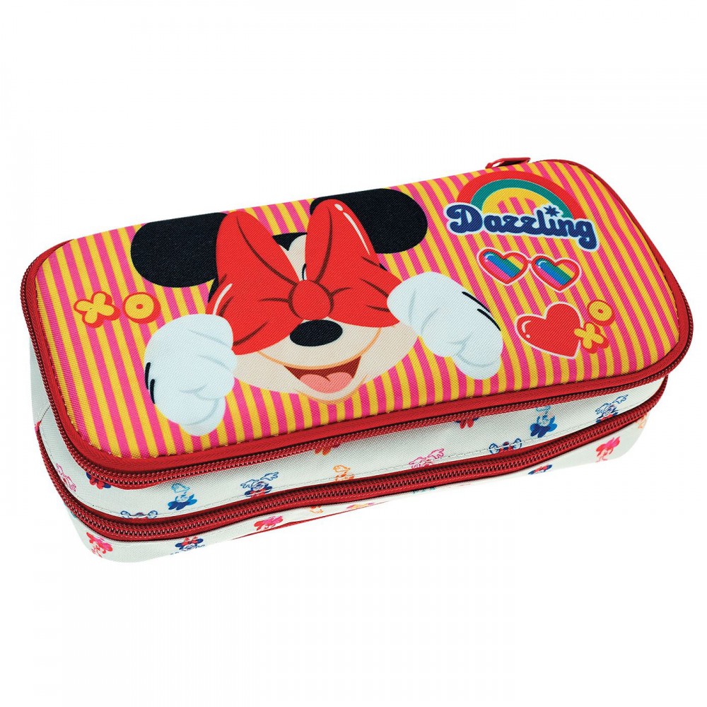 Κασετίνα Οβάλ Minnie Mouse 23,5x10,5x6cm