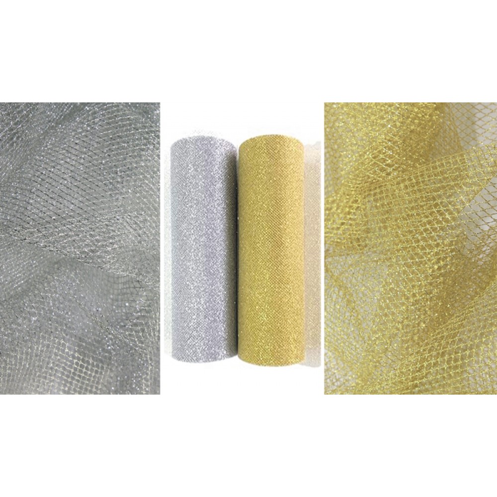ΡΟΛΟ ΤΟΥΛΙ ΧΡΥΣΟ/ΑΣΗΜΙ 26-29cm x 10Υ 0527300 ΥΛΙΚΑ ΓΙΑ ΜΠΟΜΠΟΝΙΕΡΕΣ